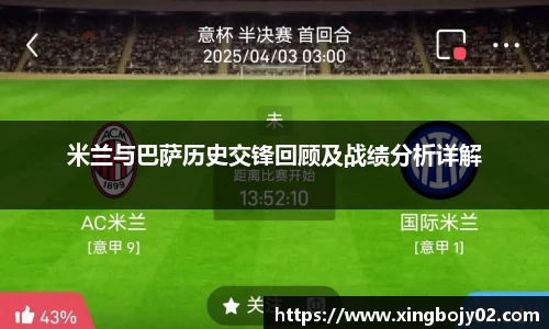 米兰与巴萨历史交锋回顾及战绩分析详解